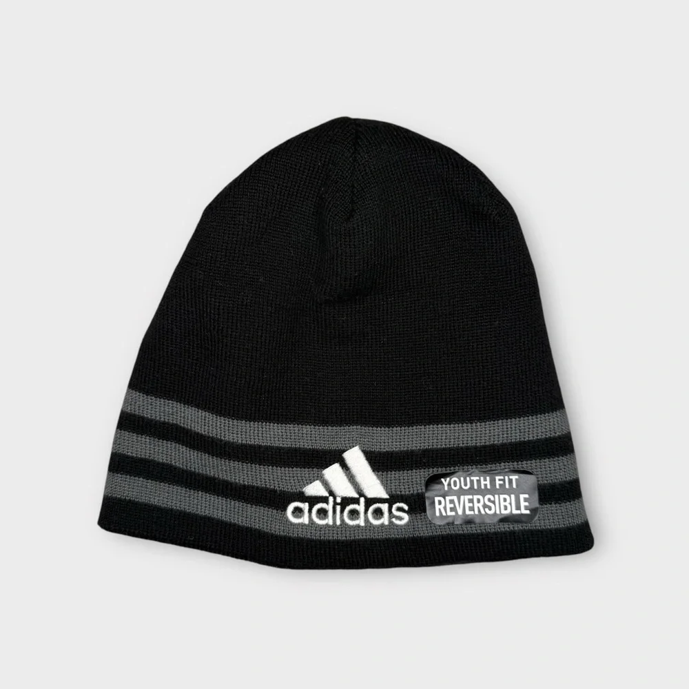 Adidas Reversible Youth Fit Black Beanie